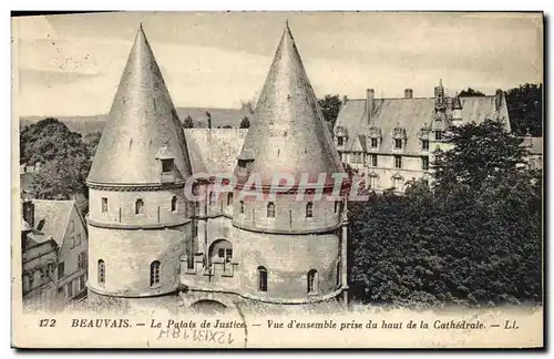 Ansichtskarte AK Palais de justice Beauvais Vue d&#39ensemble prise du haut de la cathedrale