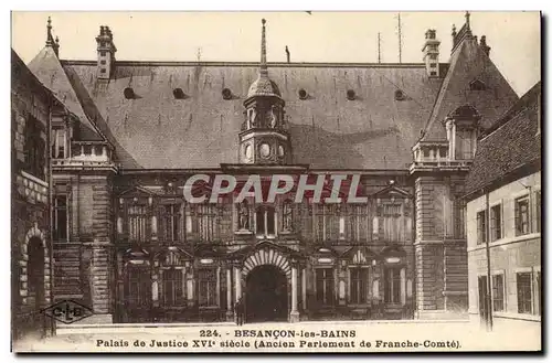 Cartes postales Palais de justice Besancon les Bains Ancien Parlement de Franche Comte