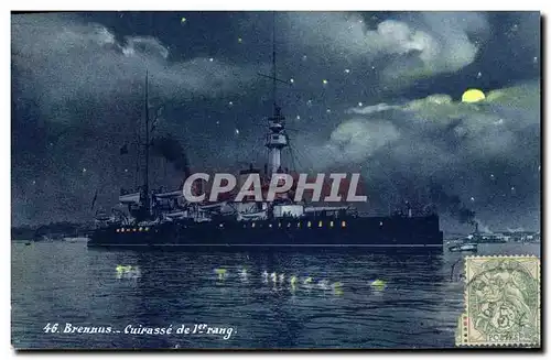 Cartes postales Bateau de Guerre Brennus Cuirasse de 1er rang