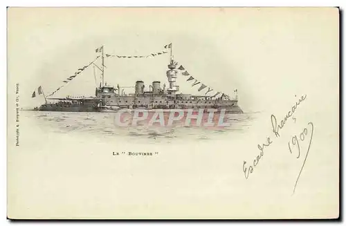 Ansichtskarte AK Bateau de Guerre Le Bouvines