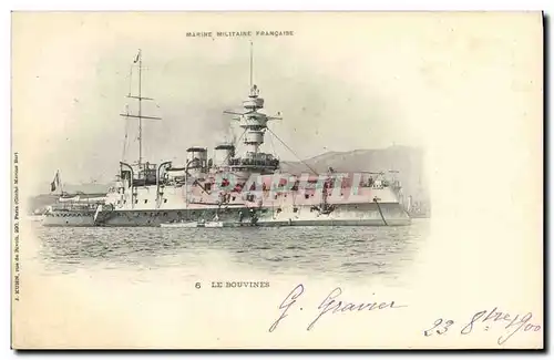 Ansichtskarte AK Bateau de Guerre Le Bouvines