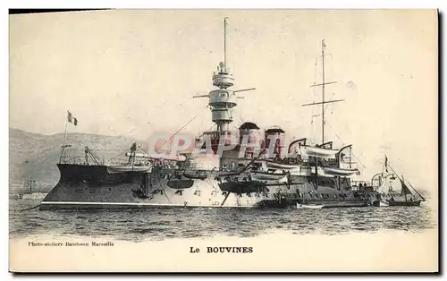 Ansichtskarte AK Bateau de Guerre Le Bouvines