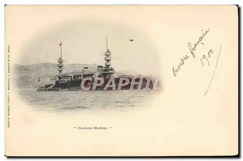 Cartes postales Bateau de Guerre Charles Martel