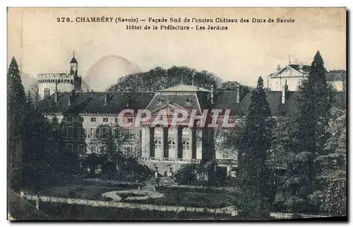 Cartes postales Prefecture Chambery Facade Sud de l'ancien chateau des Ducs de Savoie Hotel de la Prefecture Les