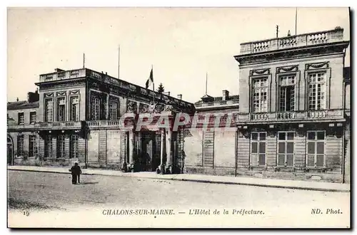 Cartes postales Chalons sur Marne L'Hotel de la Prefecture