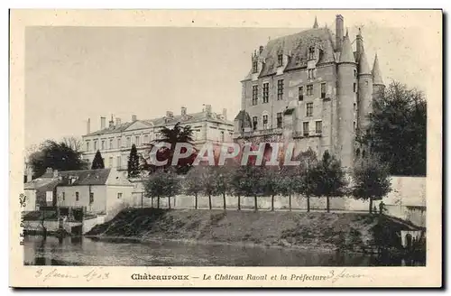 Cartes postales Chateauroux Le Chateau Raoul et la Prefecture