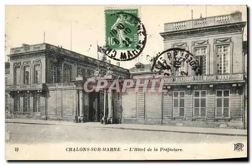 Cartes postales Chalons sur Marne L'Hotel de la Prefecture