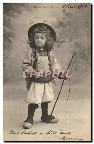 Cartes postales Folklore Enfant Bretagne