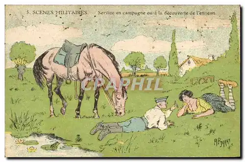 Cartes postales Militaria Scenes militaires Service en campagne