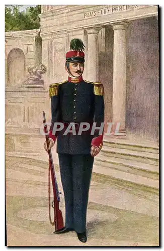 Cartes postales Militaria Vaticano Guardia Palatina in grande uniforme