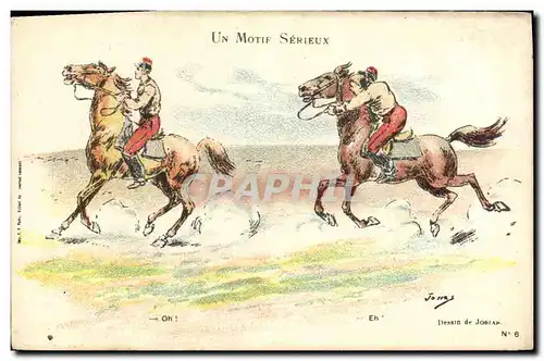 Cartes postales Militaria Un motif serieux