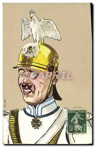 Cartes postales Militaria Officier Aigle