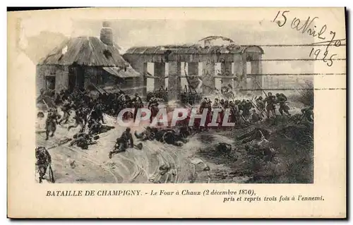 Ansichtskarte AK Bataille de Champigny Le four a chaux 1870