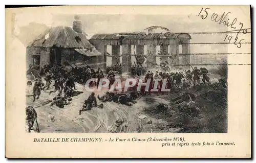 Cartes postales Bataille de Champigny Le four a chaux 1870