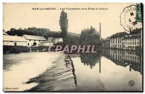 Cartes postales Bar sur Seine Les tanneries et le four a chaux