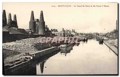 Cartes postales Montlucon Le canal du Berry et les fours a chaux