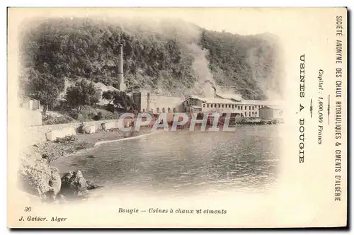 Cartes postales Bougie Usines a Chaux et ciments
