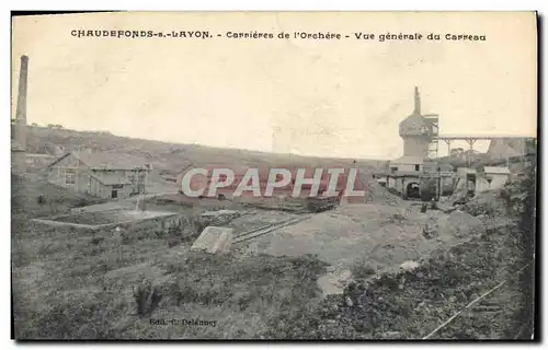 Cartes postales Chaudefonds s Layon Carrieres de l'Orchere Vue generale du carreau