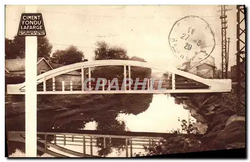 Cartes postales Ciment Fondu Lafarge Passerelle executee a Vesoul Entreprise Dumoulin
