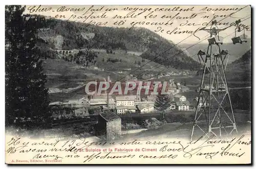 Cartes postales St Sulpice et la fabrique de ciment