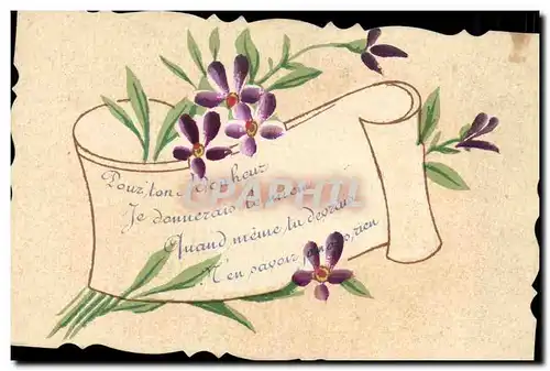 Cartes postales Fantaisie (dessin a la main) Fleurs