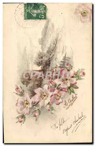 Cartes postales Fantaisie (dessin a la main) Fleurs