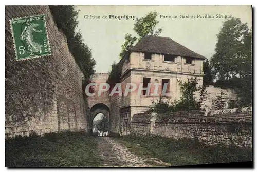 Ansichtskarte AK Chateau de Picquigny Porte du Gard et Pavillon Sevigne