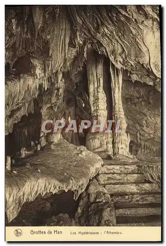 Ansichtskarte AK Grotte Grottes de Han Les mysterieuses L'Alhambra