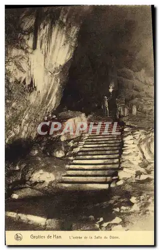 Cartes postales Grotte Grottes de Han L'entree de las alle du Dome