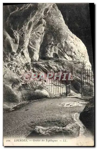 Cartes postales Grotte Grottes des Espelugues lourdes