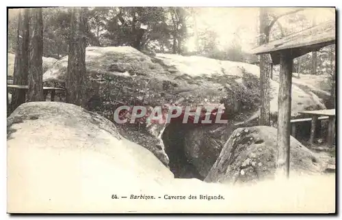 Cartes postales Grotte Grottes Barbizon Caverne des Brigands