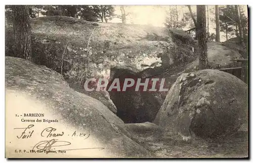 Ansichtskarte AK Grotte Grottes Barbizon Caverne des Brigands