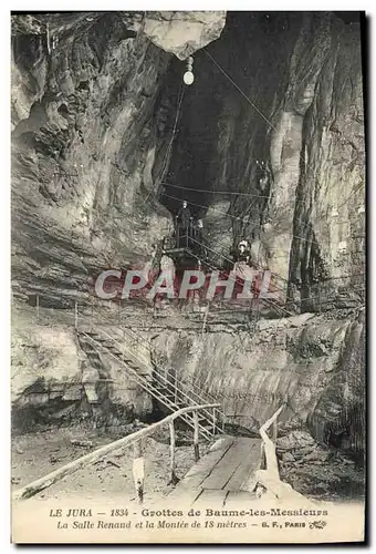 Ansichtskarte AK Grotte Grottes de Baume les Messieurs La Salle Renaud et la montee de 18 metres