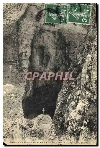 Ansichtskarte AK Grotte Grottes Nans Sous Ste Anne Le Creux Billard le gouffre