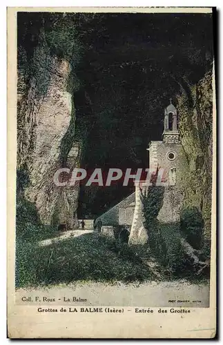 Ansichtskarte AK Grotte Grottes de la Balme Isere Entree des grottes