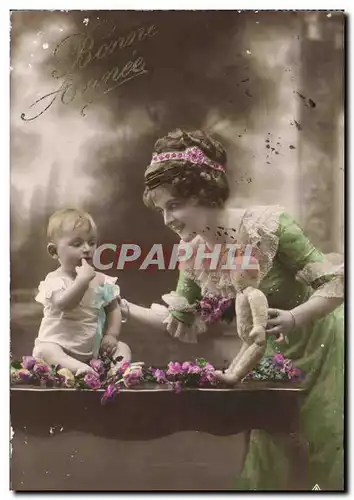 Cartes postales Fantaisie Enfant Poupee Femme