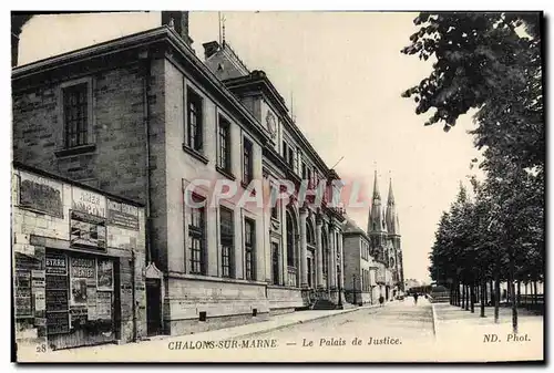 Cartes postales Palais de justice Chalons sur Marne