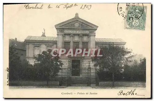 Ansichtskarte AK Palais de justice Corbeil