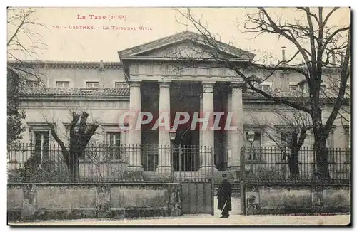 Ansichtskarte AK Palais de justice Castres Le Tribunal Civil