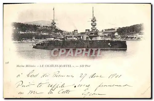 Cartes postales Bateau de Guerre Le Charles Martel