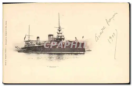 Cartes postales Bateau de Guerre Carnot