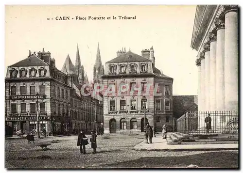 Ansichtskarte AK Prefecture Place Fontette et le Tribunal Caen