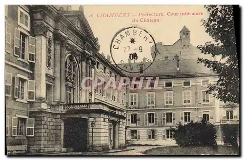 Ansichtskarte AK Prefecture Cour interieure du chateau Chambery