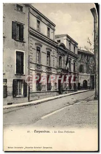 Cartes postales Carpentras La Sous Prefecture