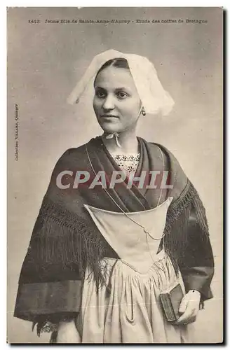 Ansichtskarte AK Folklore Jeune fille de Sainte Anne d'Auray