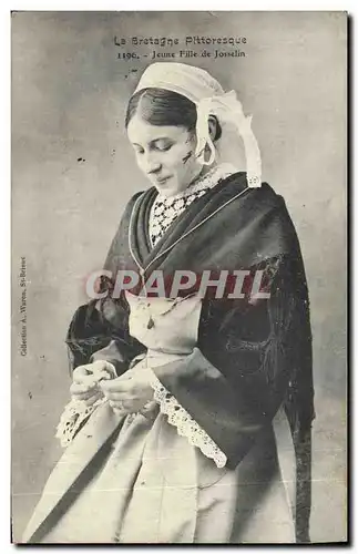 Cartes postales Folklore Jeune fille de Josselin