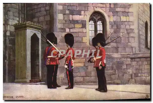 Ansichtskarte AK Militaria Changing guard London Londres