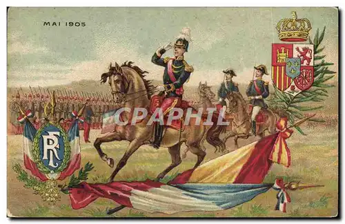 Cartes postales Militaria Mai 1905 Lion