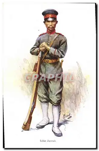 Ansichtskarte AK Militaria Soldat Japonais Japon Nippon Japan Gouttes des Colonies de Chandron Paris Rue Vivienne