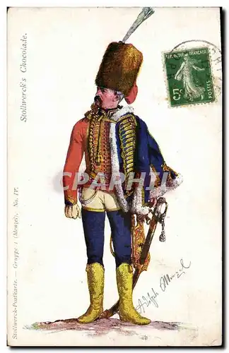 Cartes postales Militaria Stollwerck's Chocolade